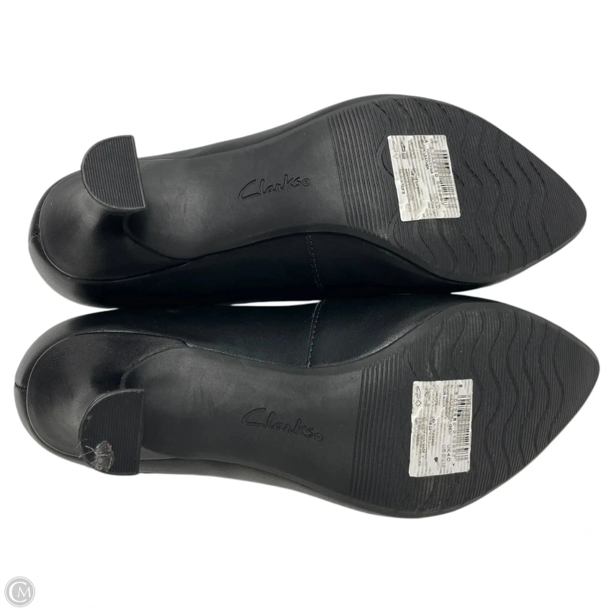 Shoes Heels Kitten By Clarks In Black, Size: 6.5