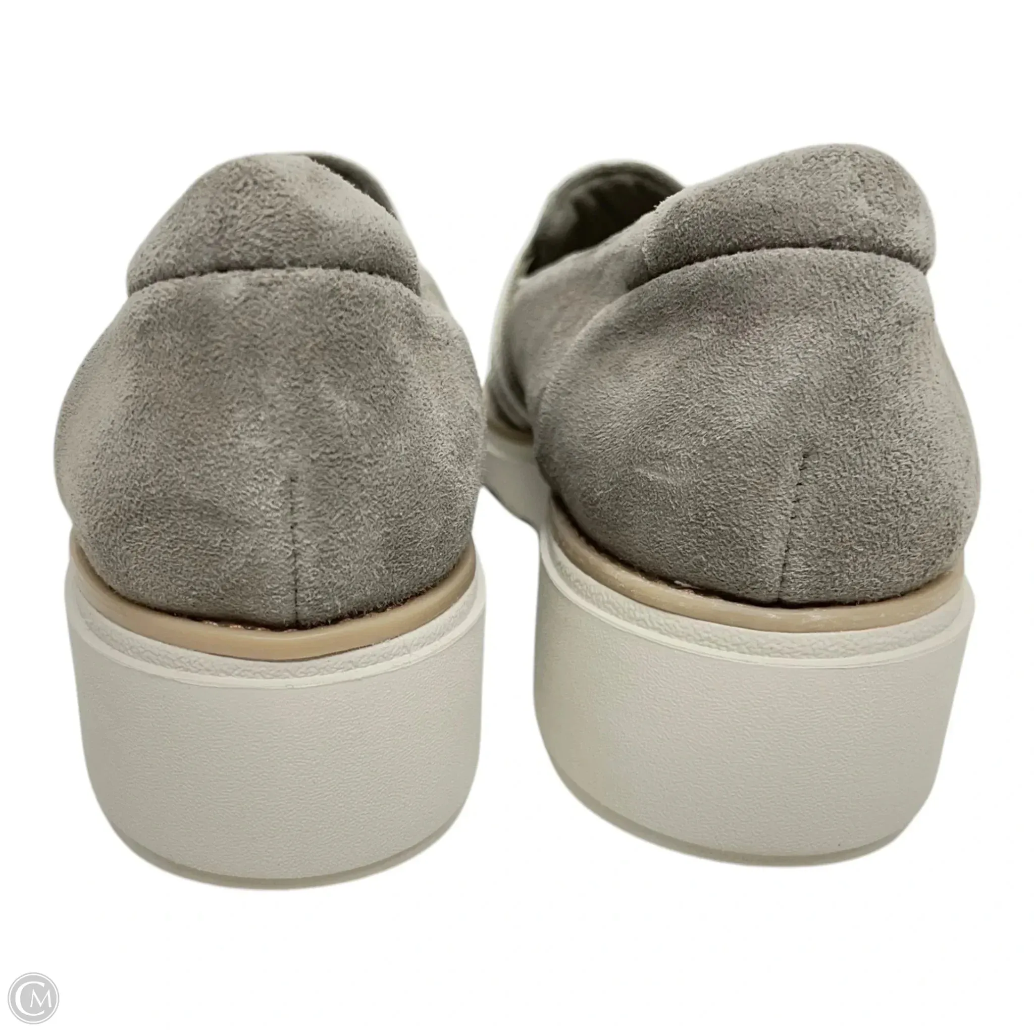 Shoes Heels Wedge By Clarks In Taupe, Size: 6.5