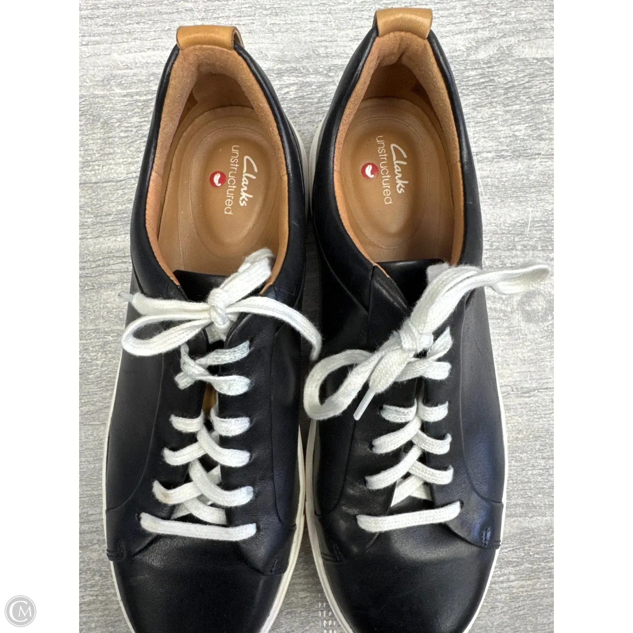 Shoes Sneakers By Clarks In Black, Size: 7.5
