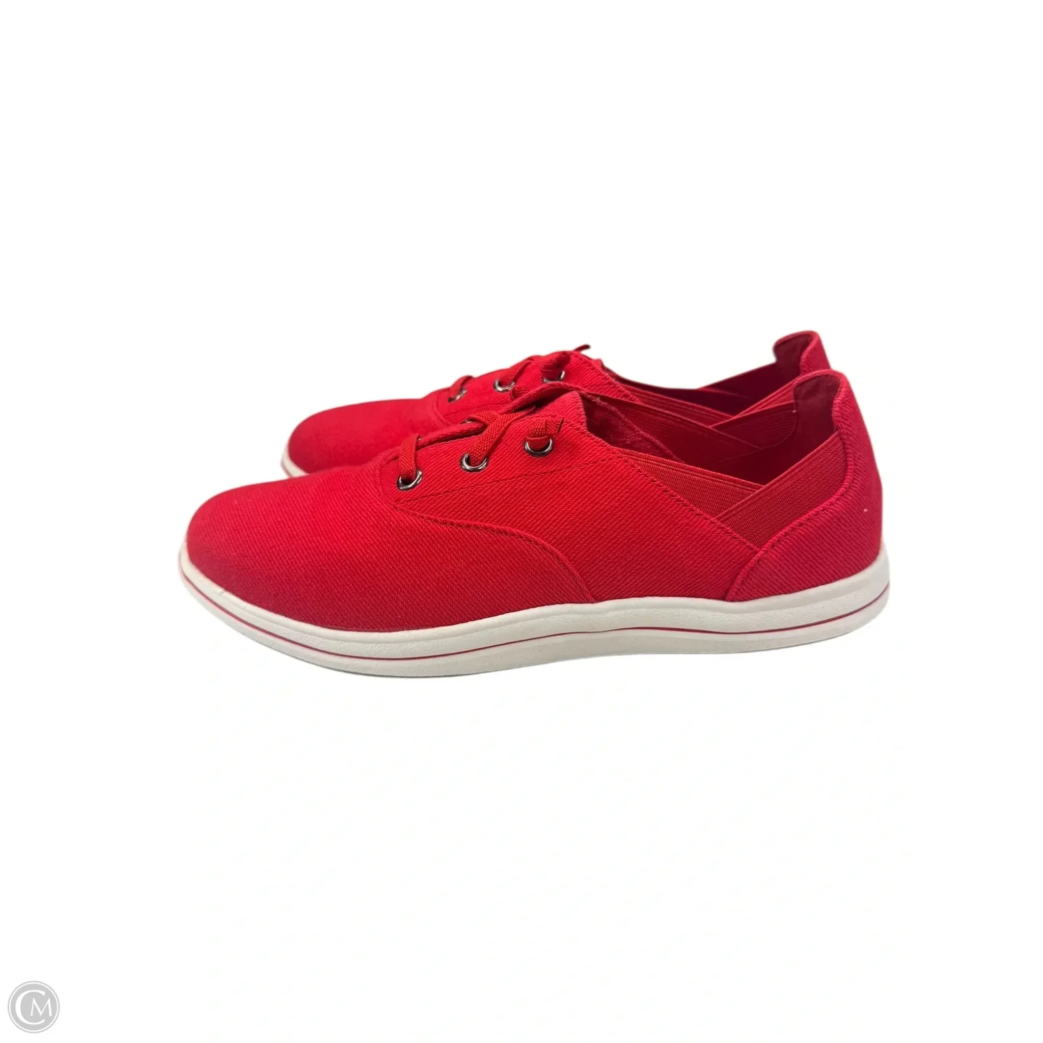 Shoes Sneakers By Clarks In Red, Size: 7.5