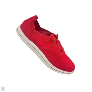 Shoes Sneakers By Clarks In Red, Size: 7.5