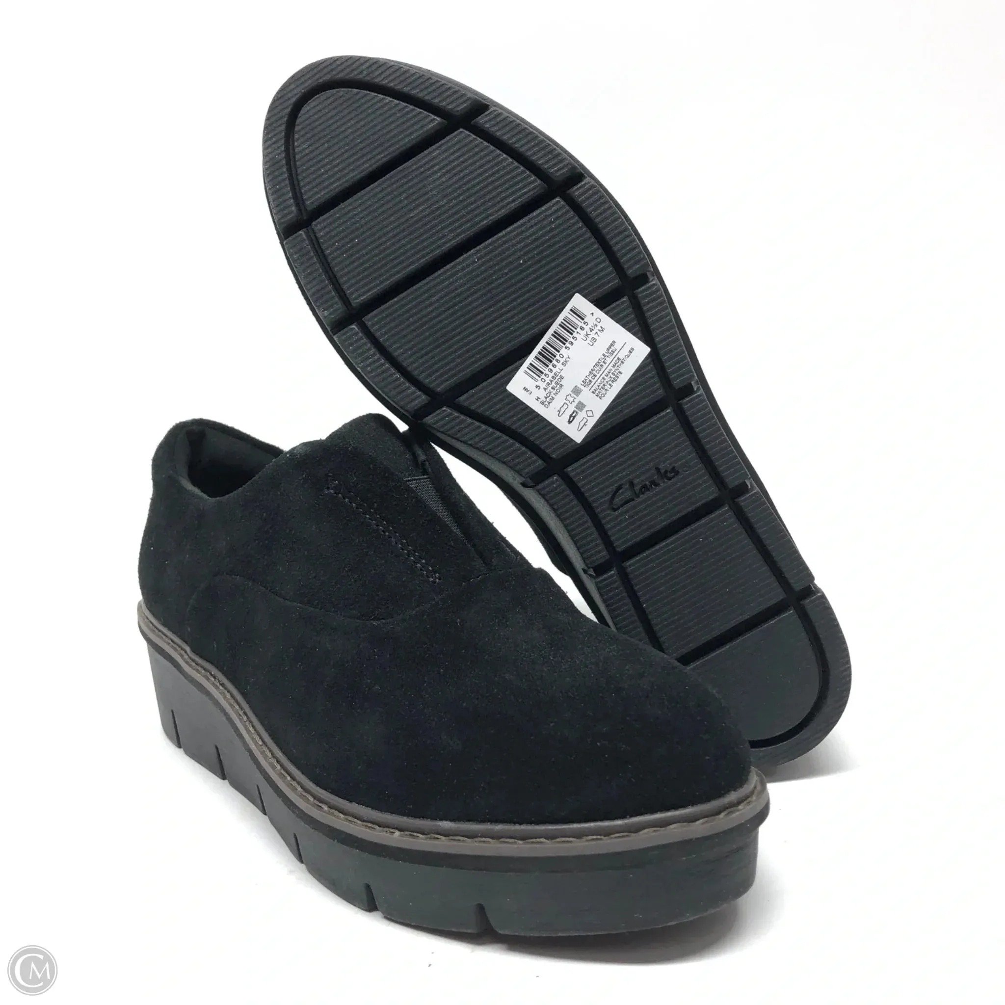 Shoes Sneakers Platform By Clarks In Black, Size: 7