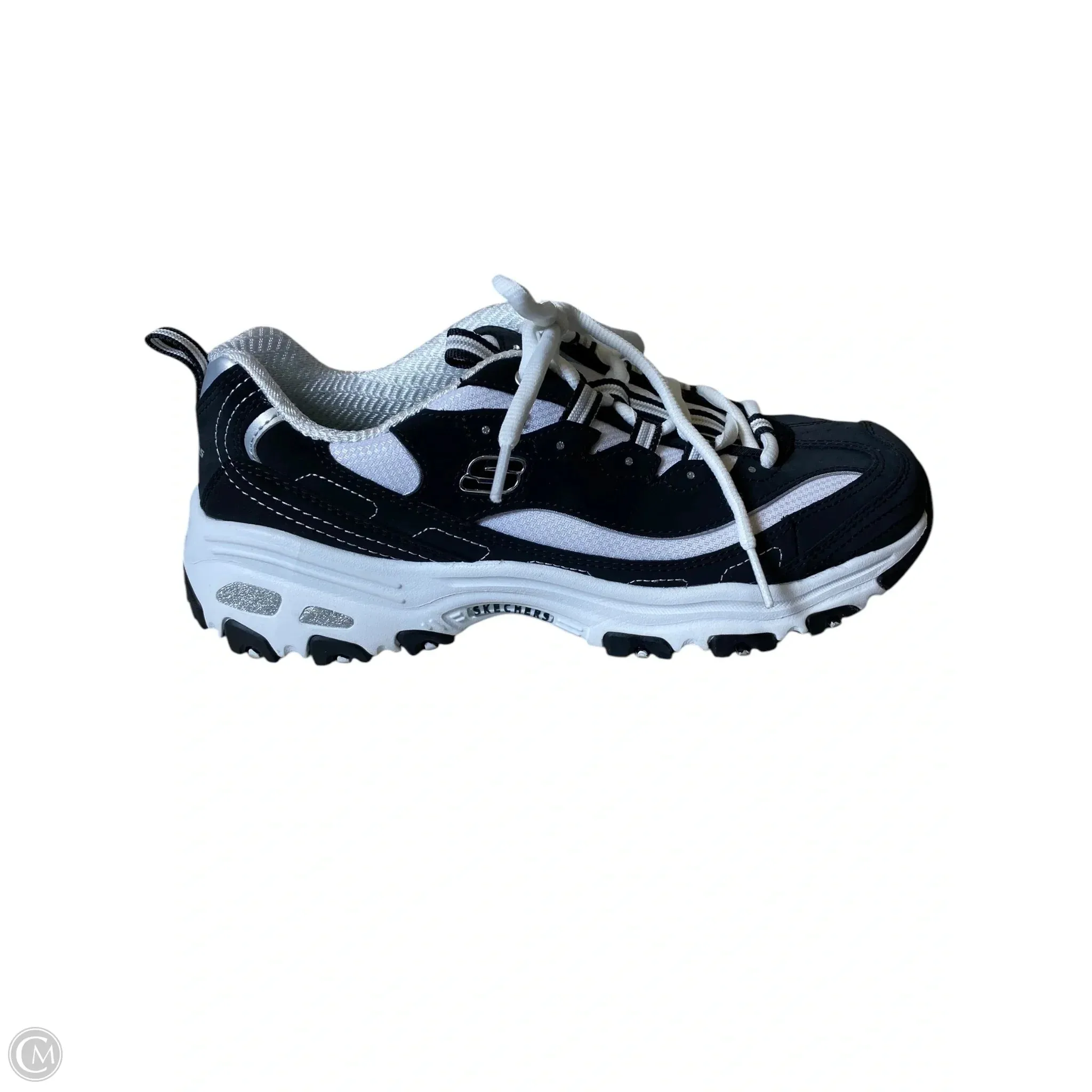 Shoes Sneakers Platform By Skechers In Black & White, Size: 10 skechers