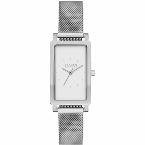Skagen Women's Watch - Hagen Quartz Silver Dial Stainless Steel Bracelet | SKW3096