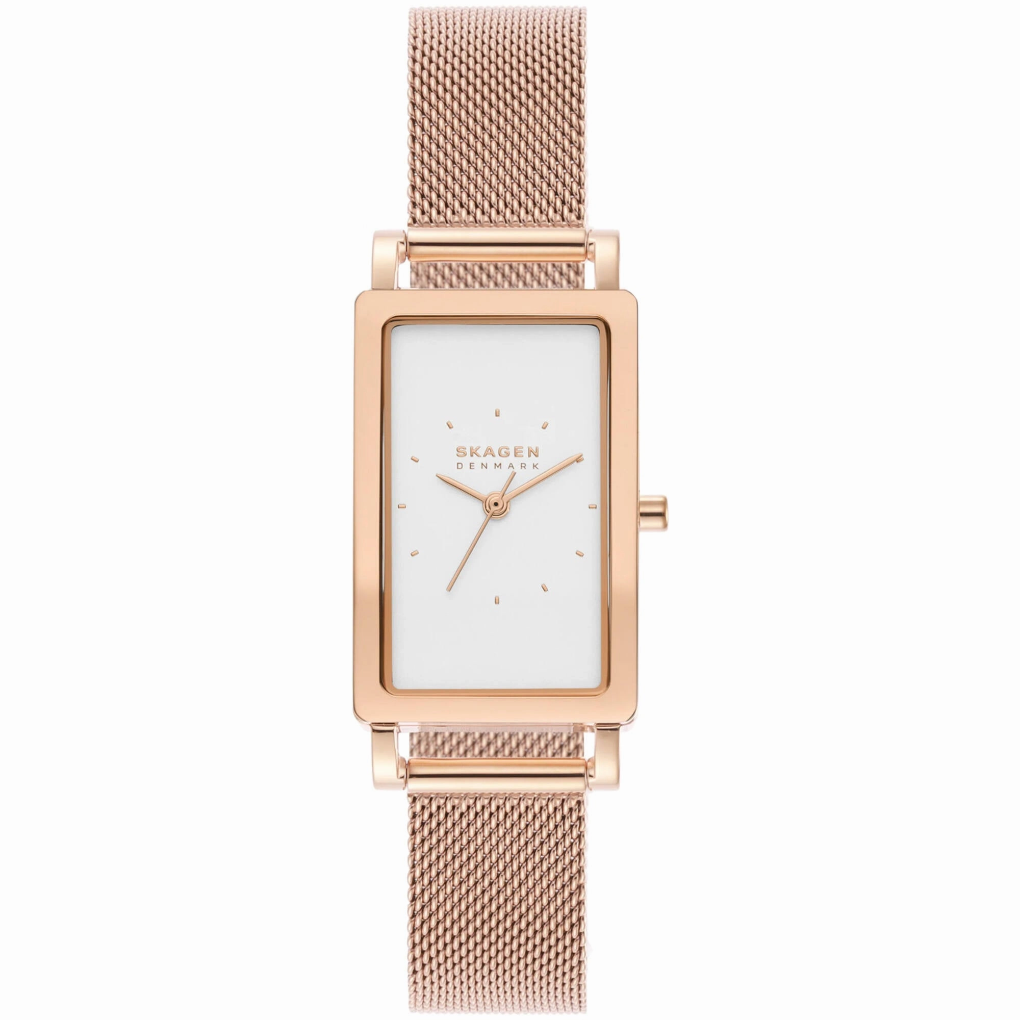 Skagen Women's Watch - Hagen White Dial Plated Stainless Steel Bracelet | SKW3095