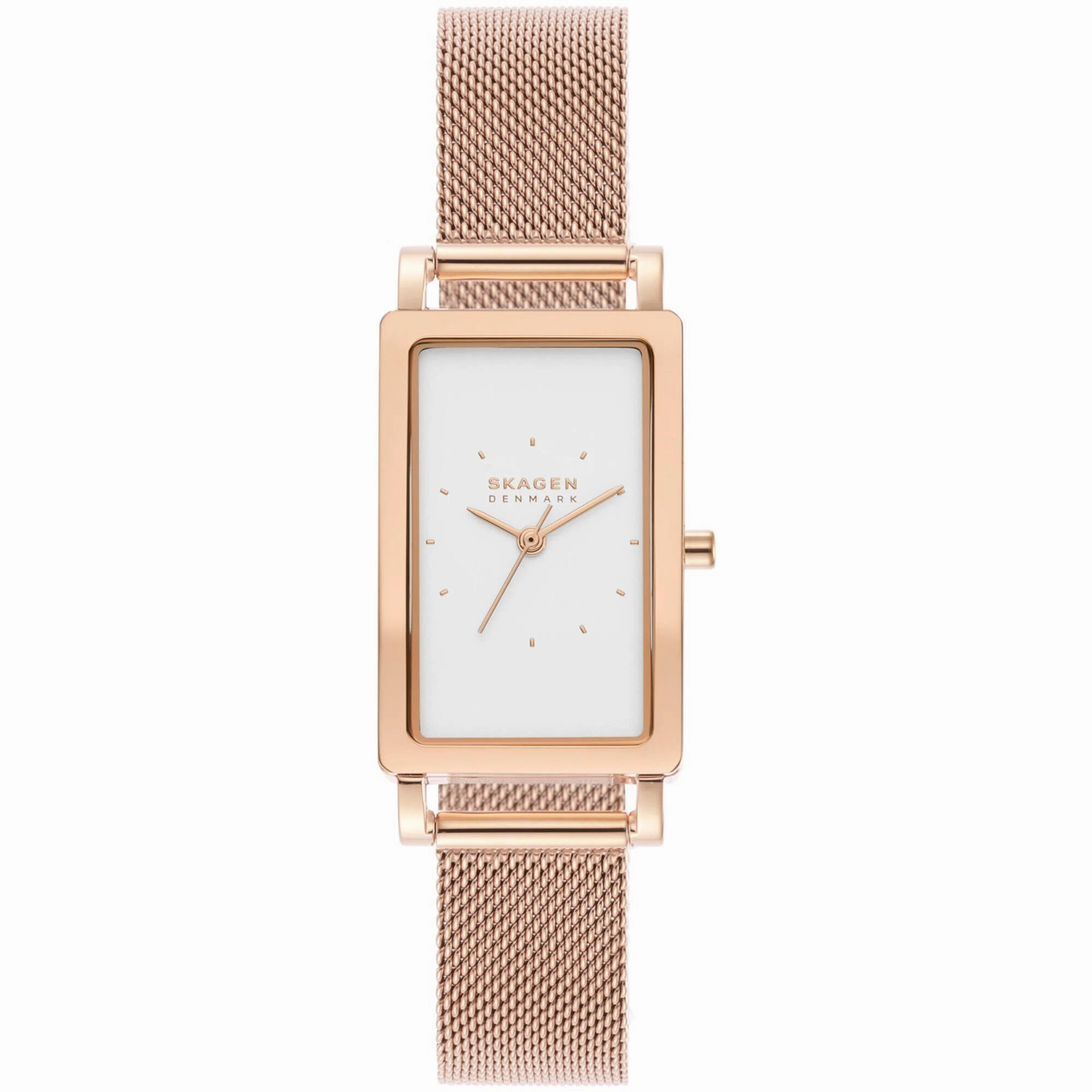 Skagen Women's Watch - Hagen White Dial Plated Stainless Steel Bracelet | SKW3095