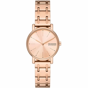 Skagen Women's Watch - Signatur Lille Rose Gold Dial Plated Steel Bracelet | SKW3125