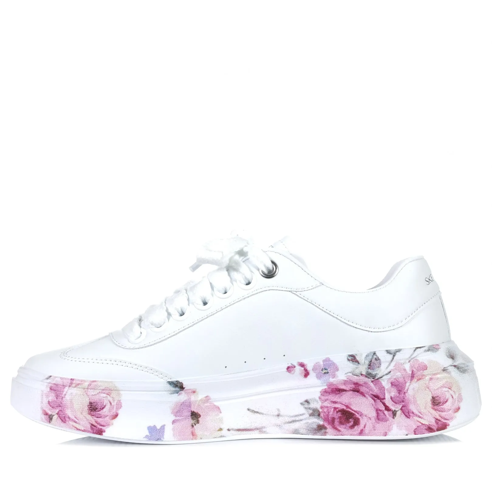 Skechers Cordova Classic - Painted Florals 185062 White Shoes_Skechers