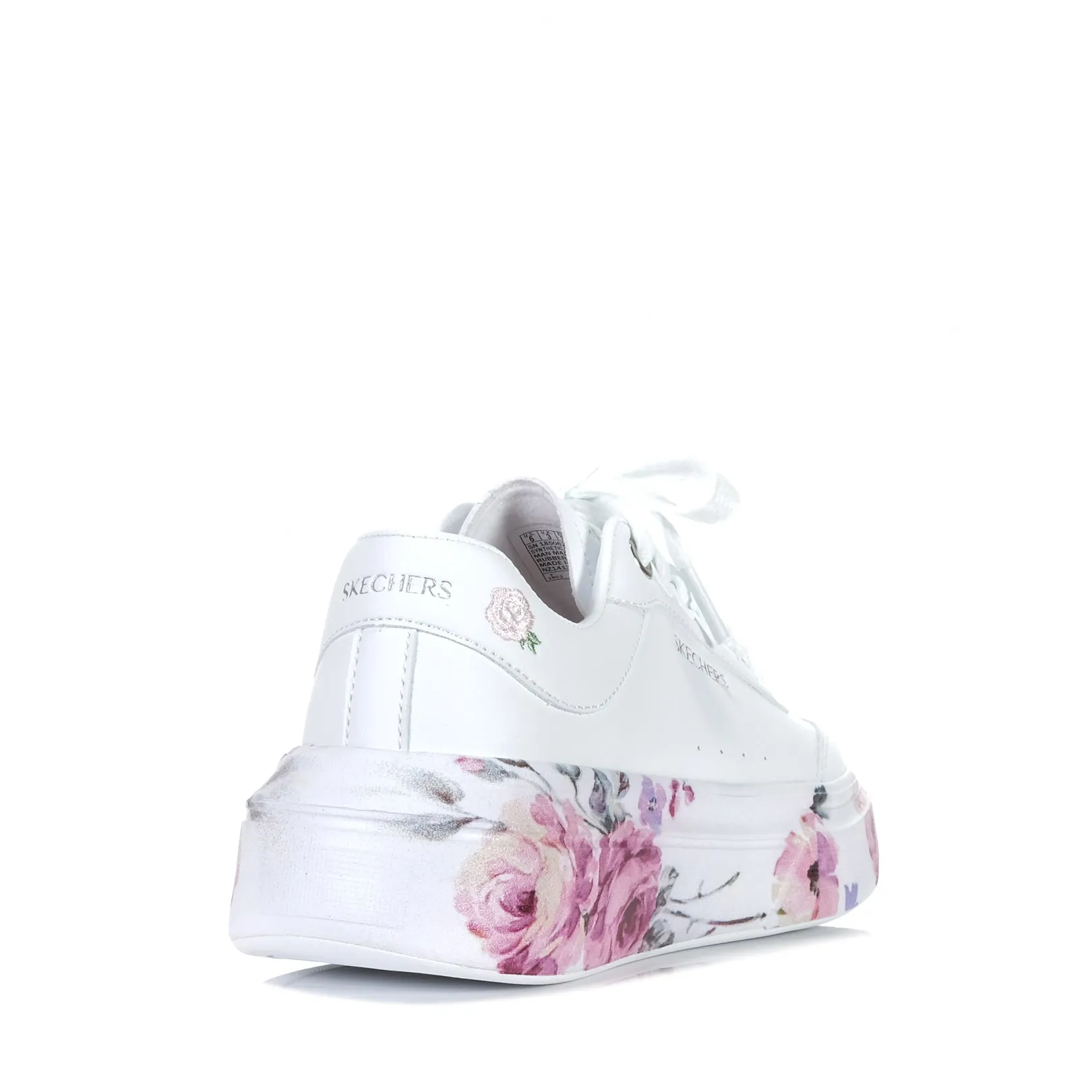 Skechers Cordova Classic - Painted Florals 185062 White Shoes_Skechers