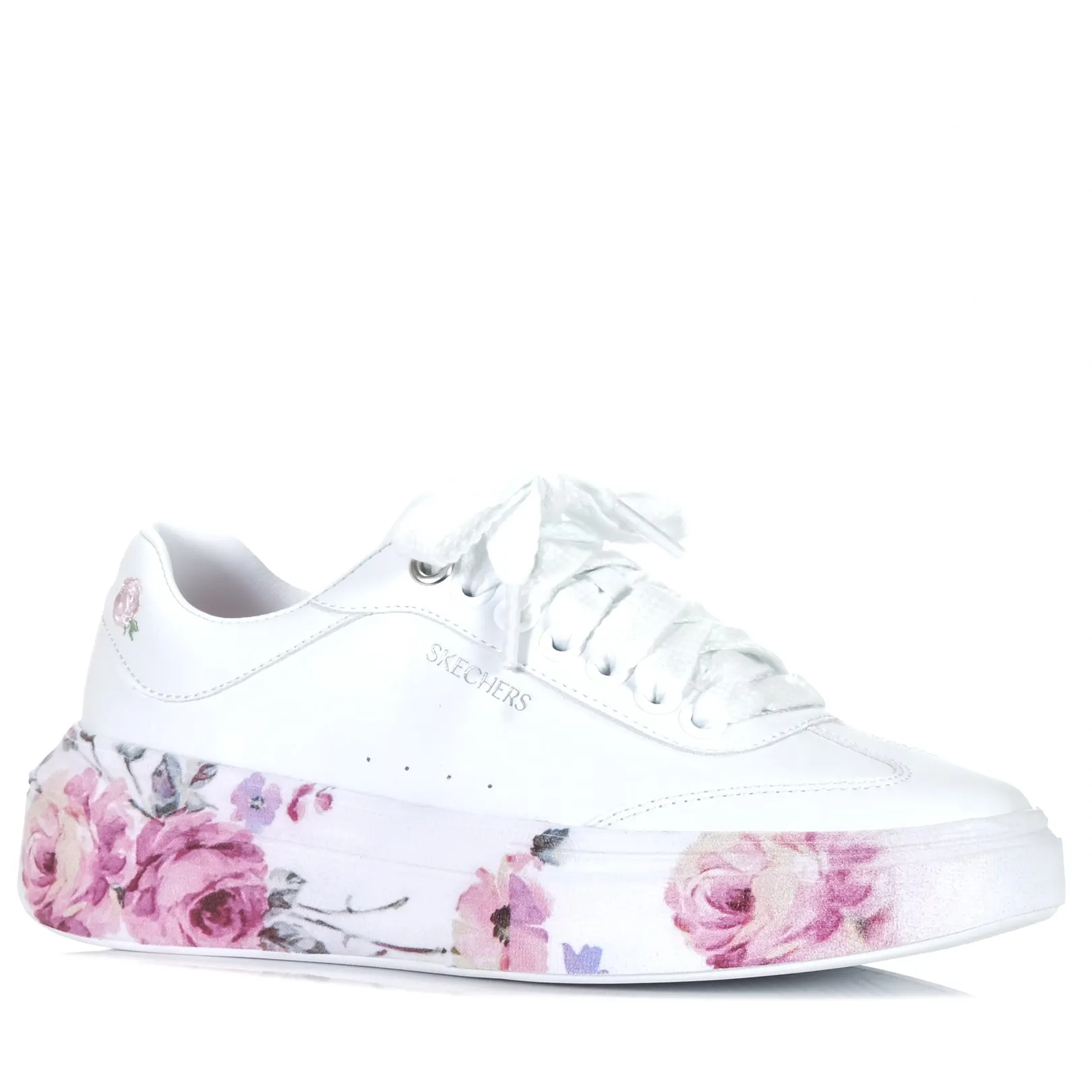 Skechers Cordova Classic - Painted Florals 185062 White Shoes_Skechers