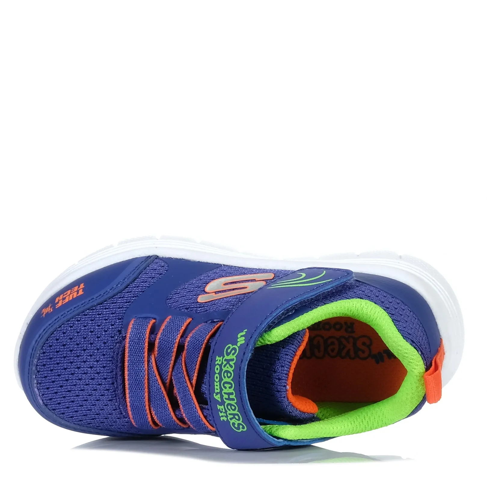 Skechers Infants' Comfy Flex 3.0 407333N Blue/Orange Shoes_Skechers