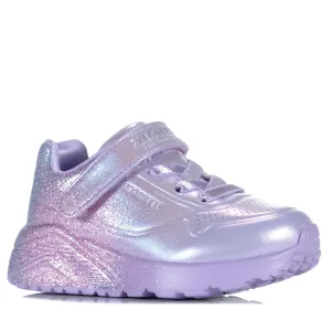 Skechers Infants' Uno Lite - Metallic Sparkle 310394N Lavender Shoes_Skechers