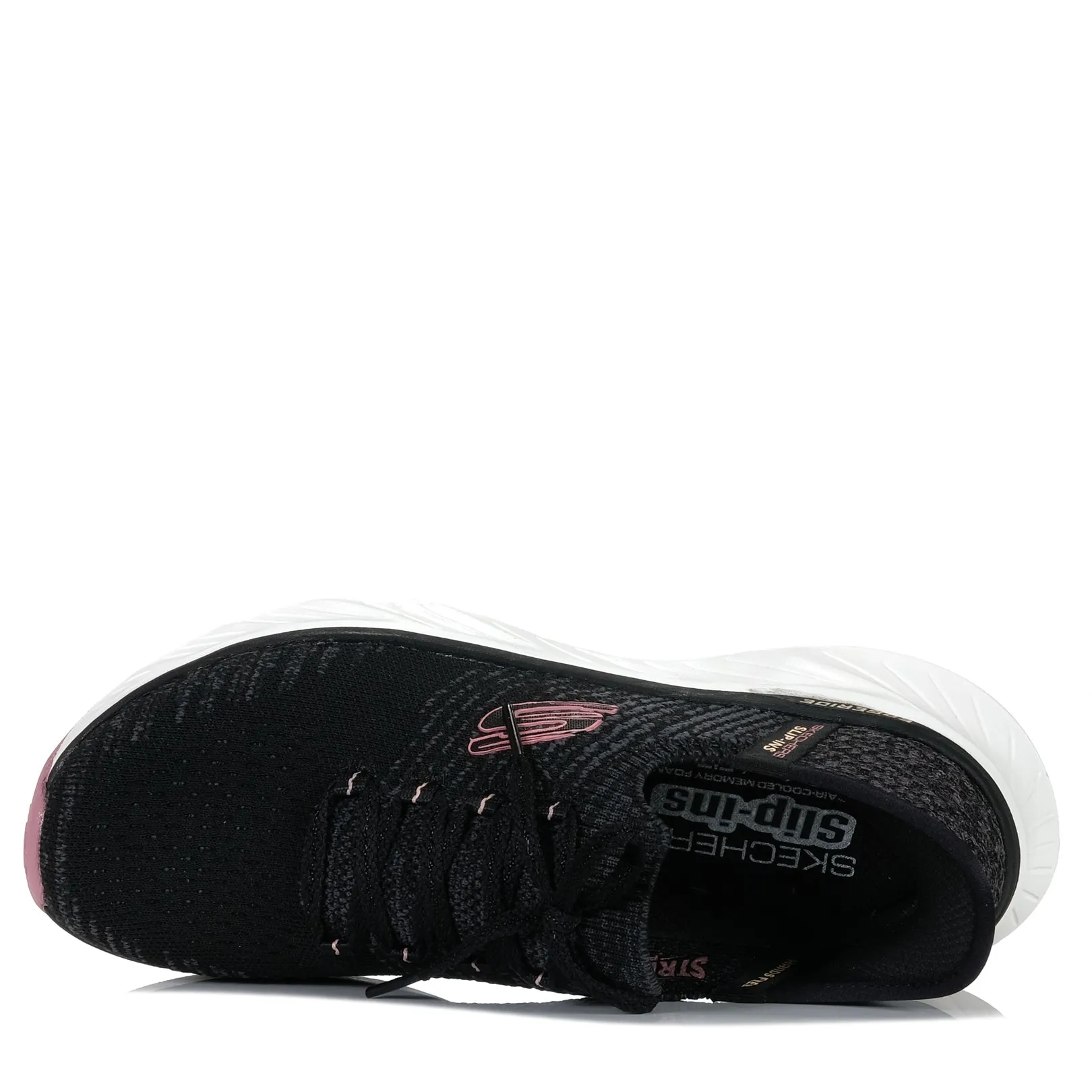 Skechers Slip-Ins Relaxed Fit: Edgeride 150470 Black/Pink Shoes_Skechers