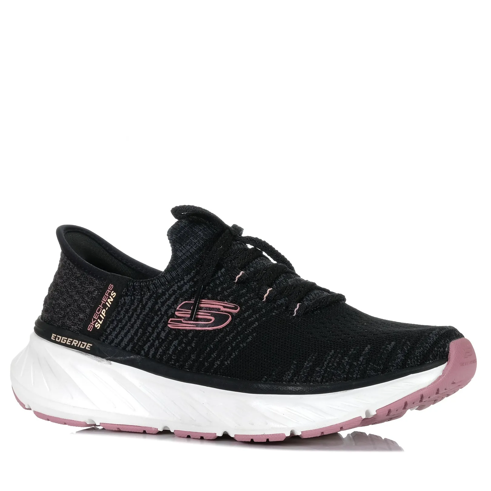 Skechers Slip-Ins Relaxed Fit: Edgeride 150470 Black/Pink Shoes_Skechers