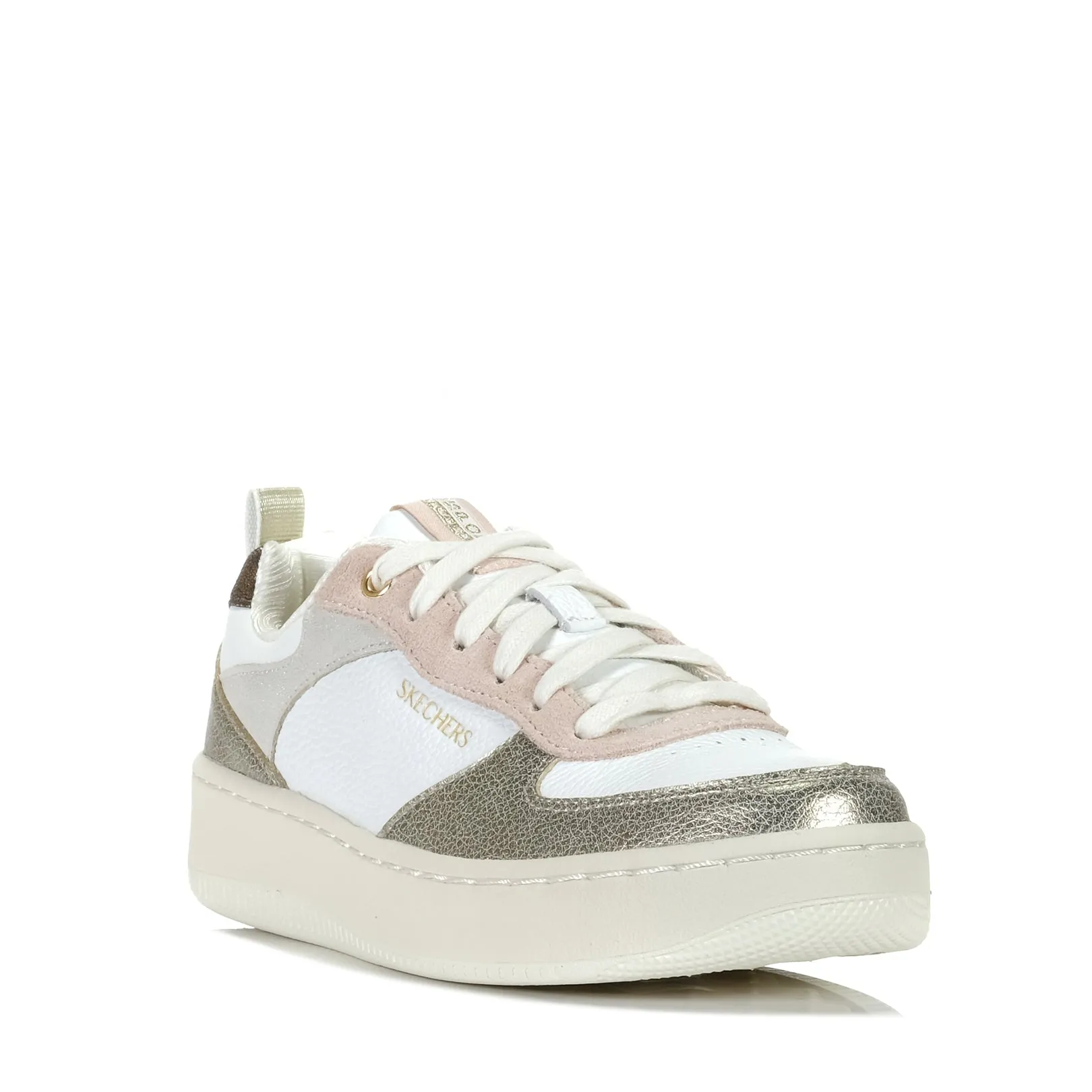 Skechers Sport Court 92 - Sheer Shine 185036 White/Pink Shoes_Skechers
