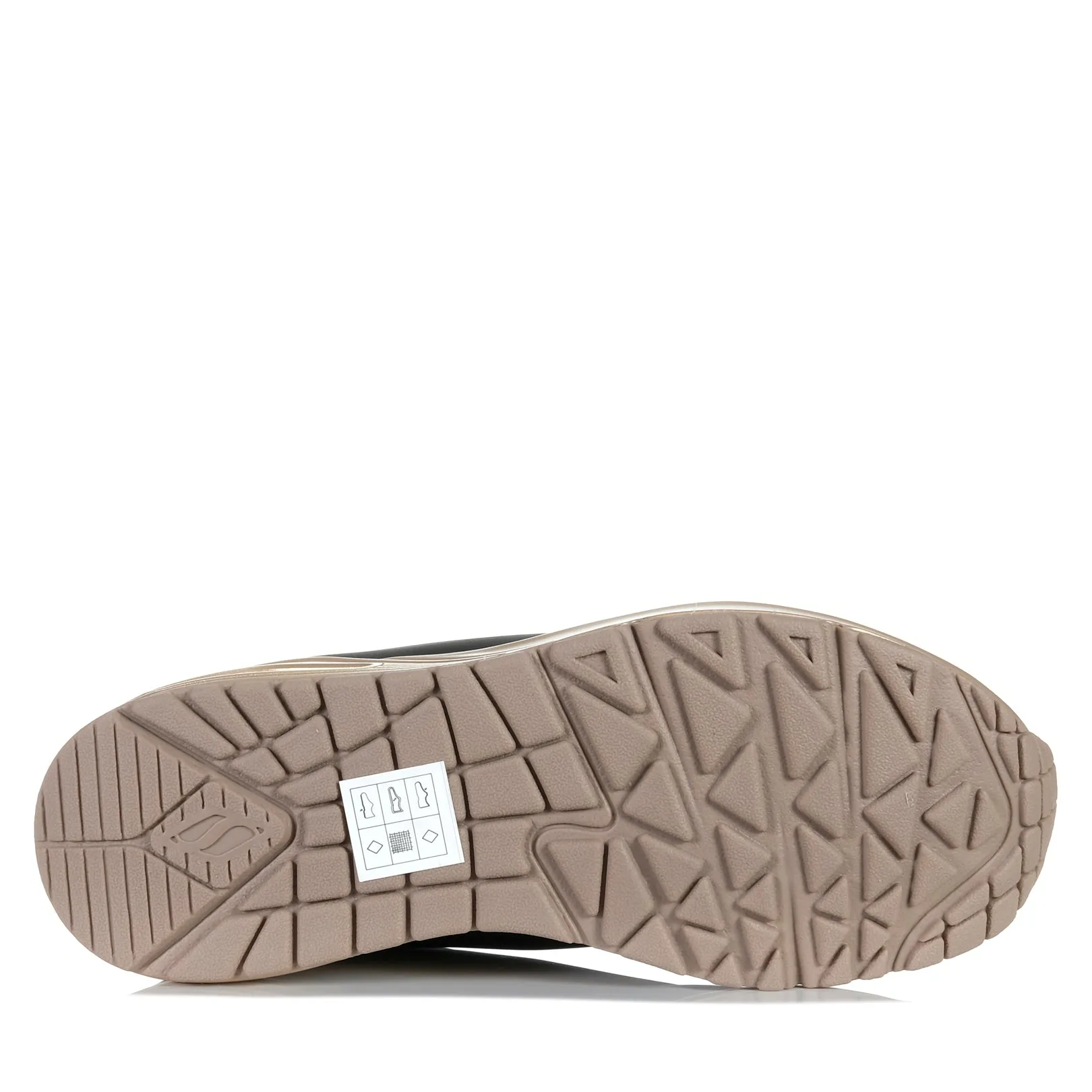 Skechers Uno - Cool Heels 177087 Black/Rose Gold Shoes_Skechers