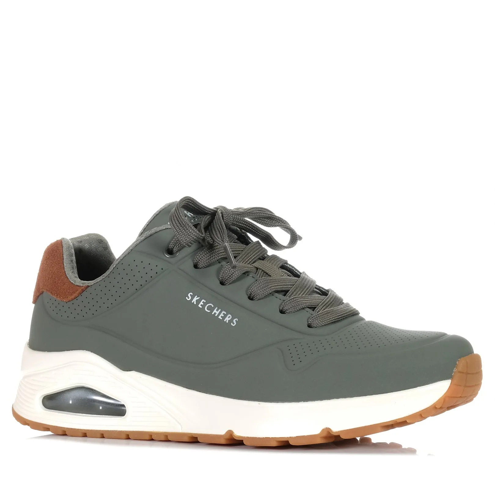 Skechers Uno - Suited On Air 183004 Olive Shoes_Skechers