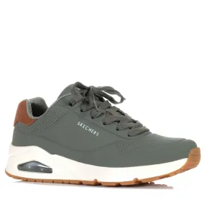 Skechers Uno - Suited On Air 183004 Olive Shoes_Skechers