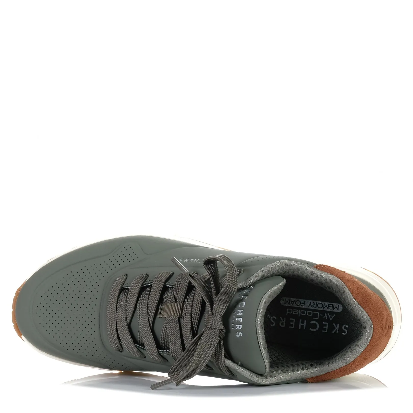 Skechers Uno - Suited On Air 183004 Olive Shoes_Skechers