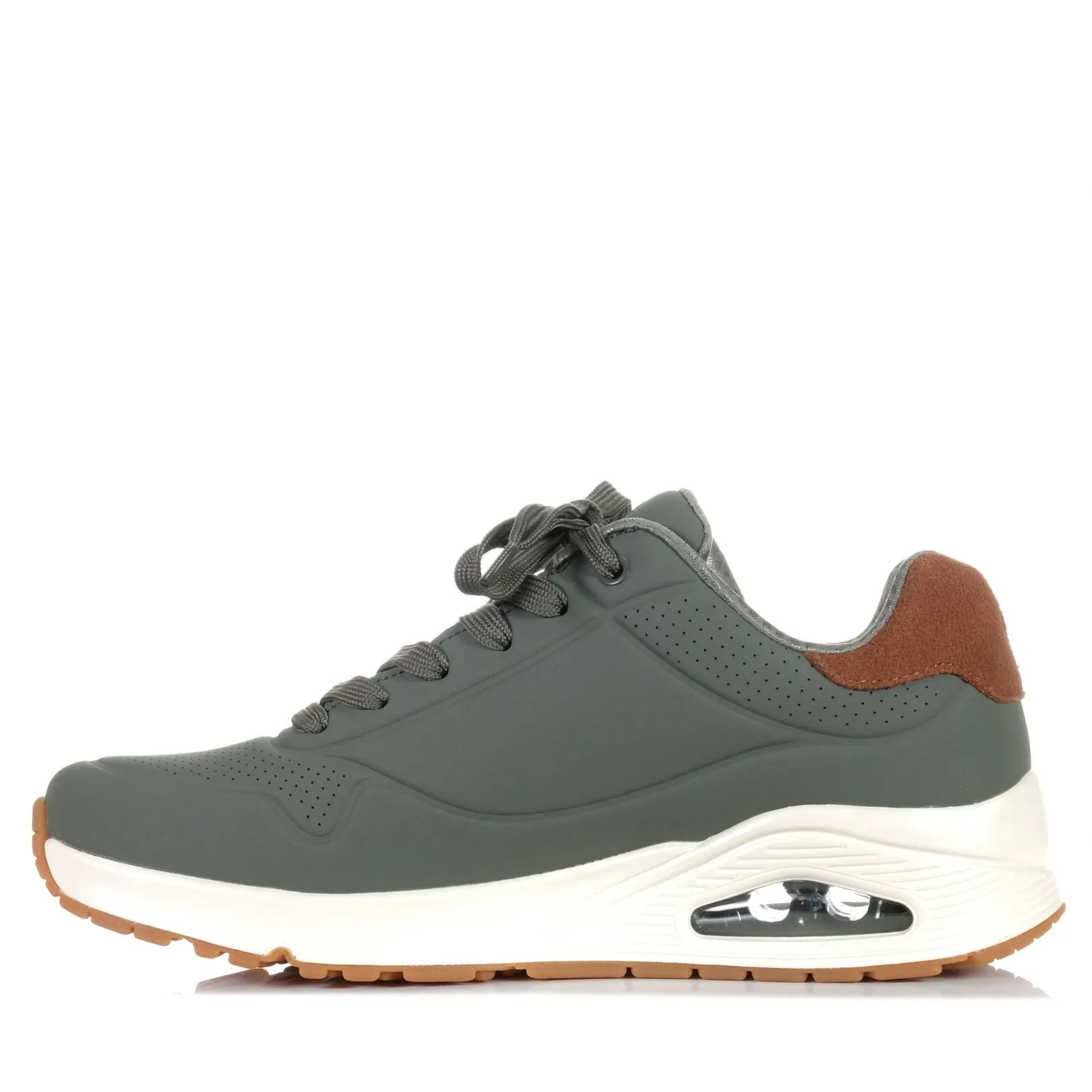 Skechers Uno - Suited On Air 183004 Olive Shoes_Skechers