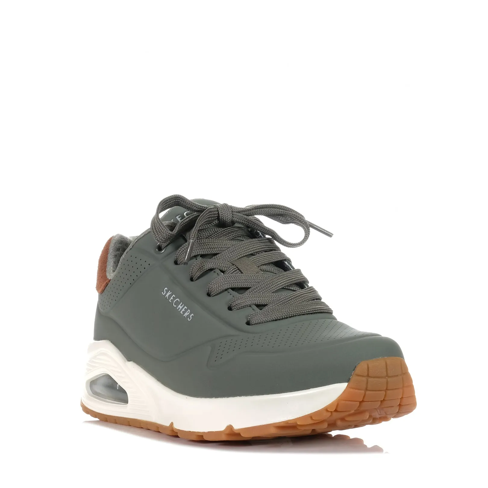 Skechers Uno - Suited On Air 183004 Olive Shoes_Skechers