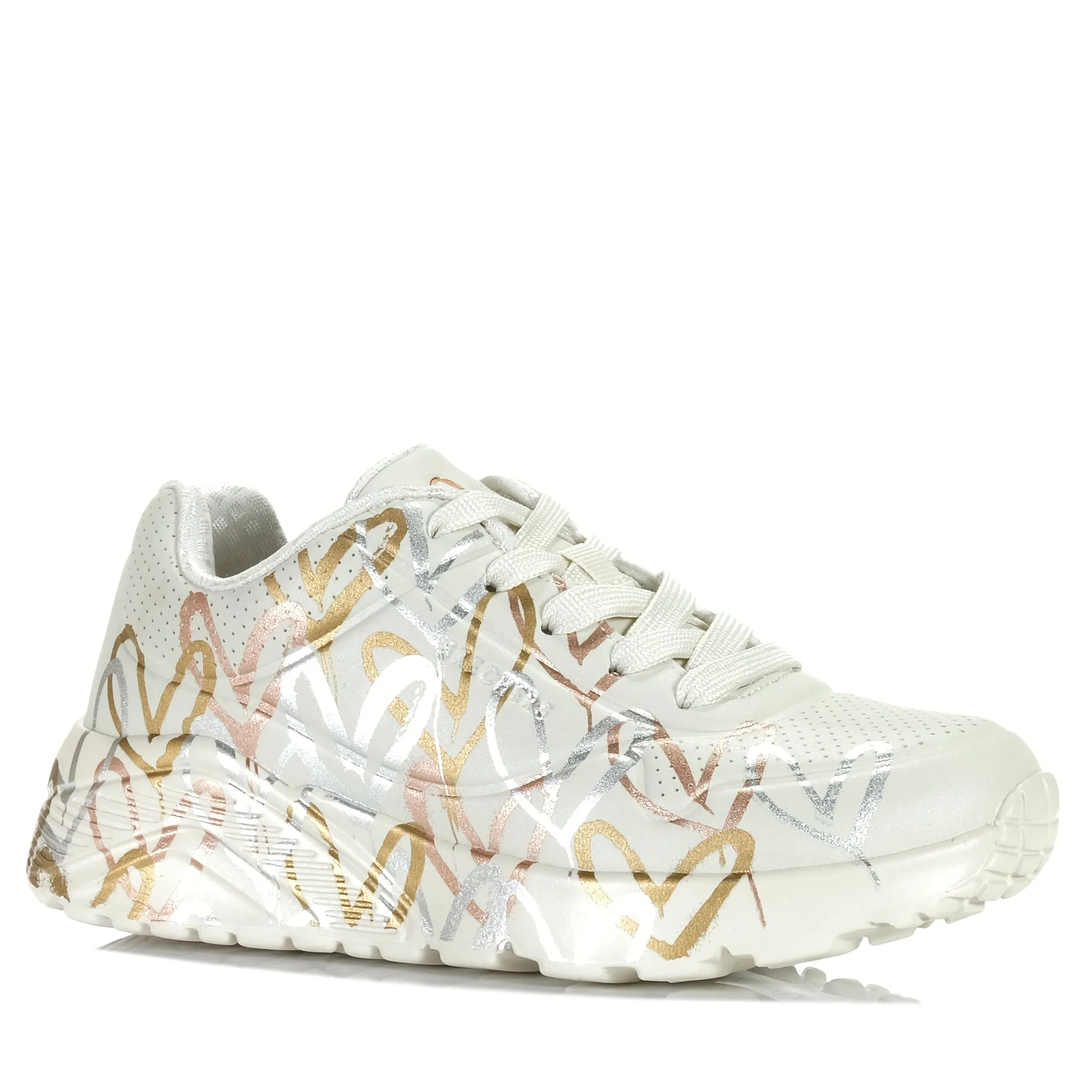 Skechers x JGoldcrown: Uno Lite - Metallic Love 314067L Shoes_Skechers
