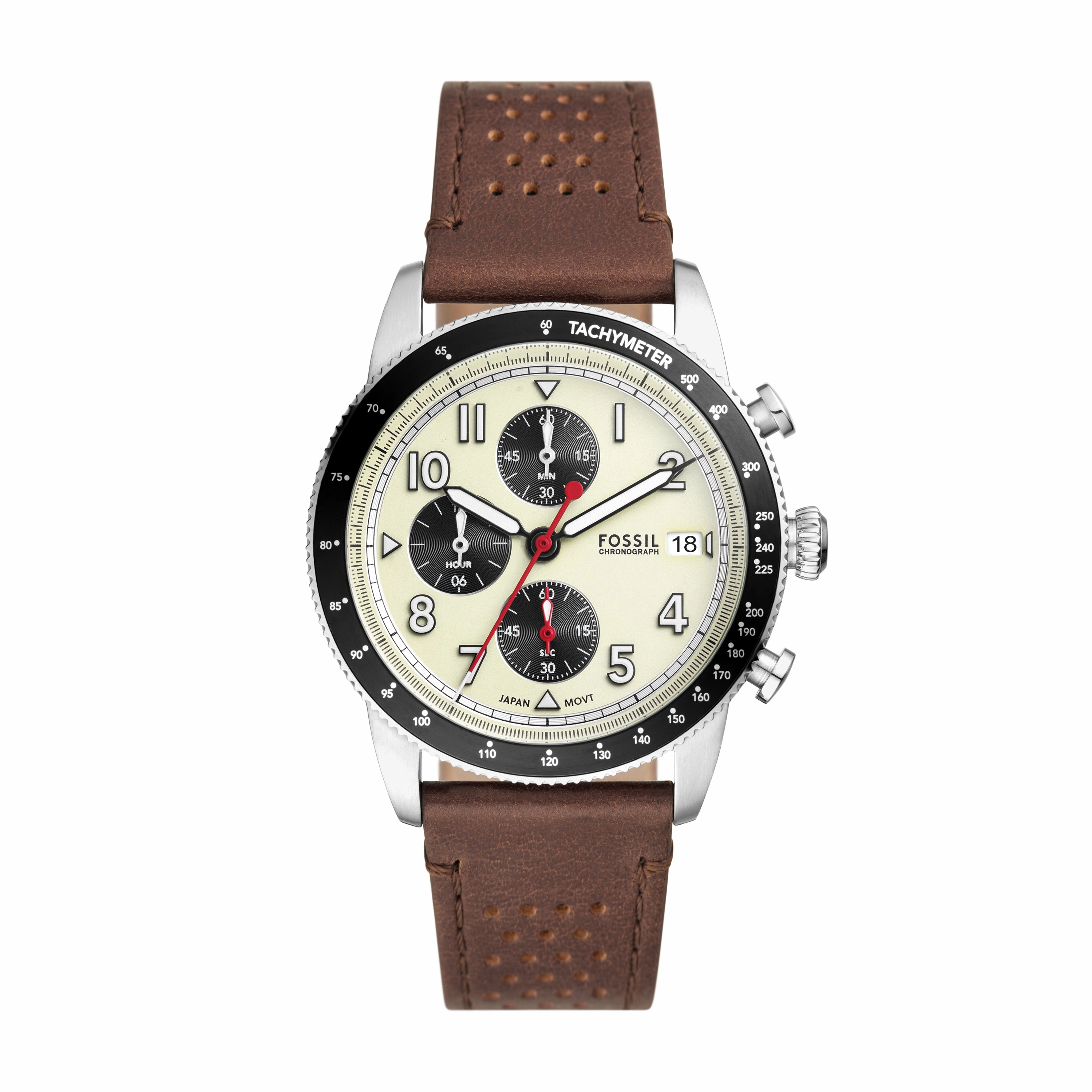 Sport Tourer Chronograph Brown LiteHide? Leather Watch