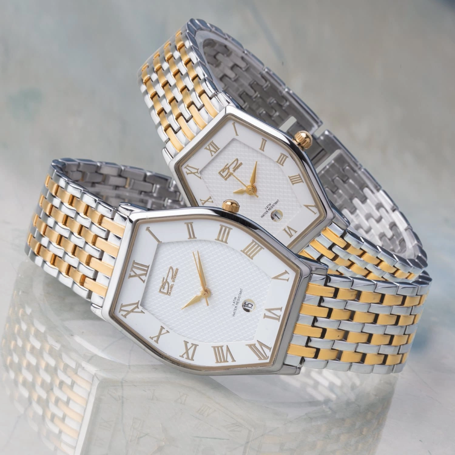 Sterling Tonneau Men's Two-Tone Watch