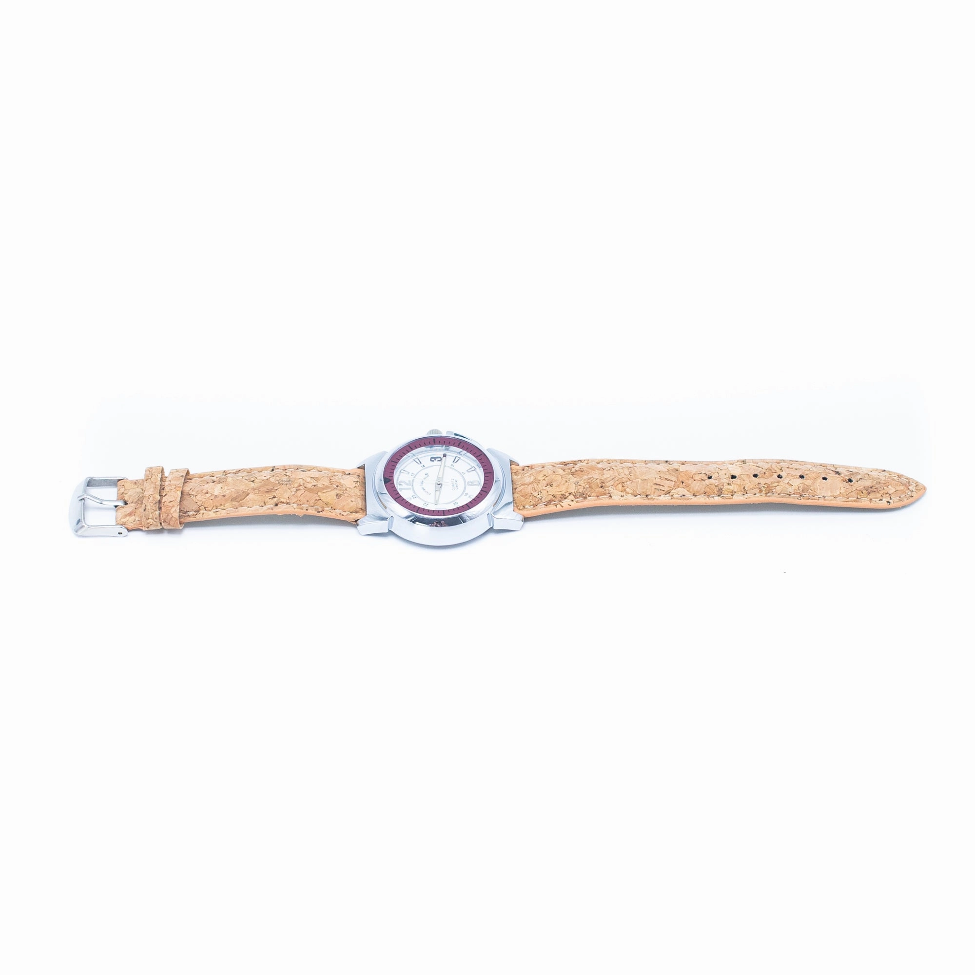Stylish Casual Watch with Natural Cork Watch Strap WA-357-without box