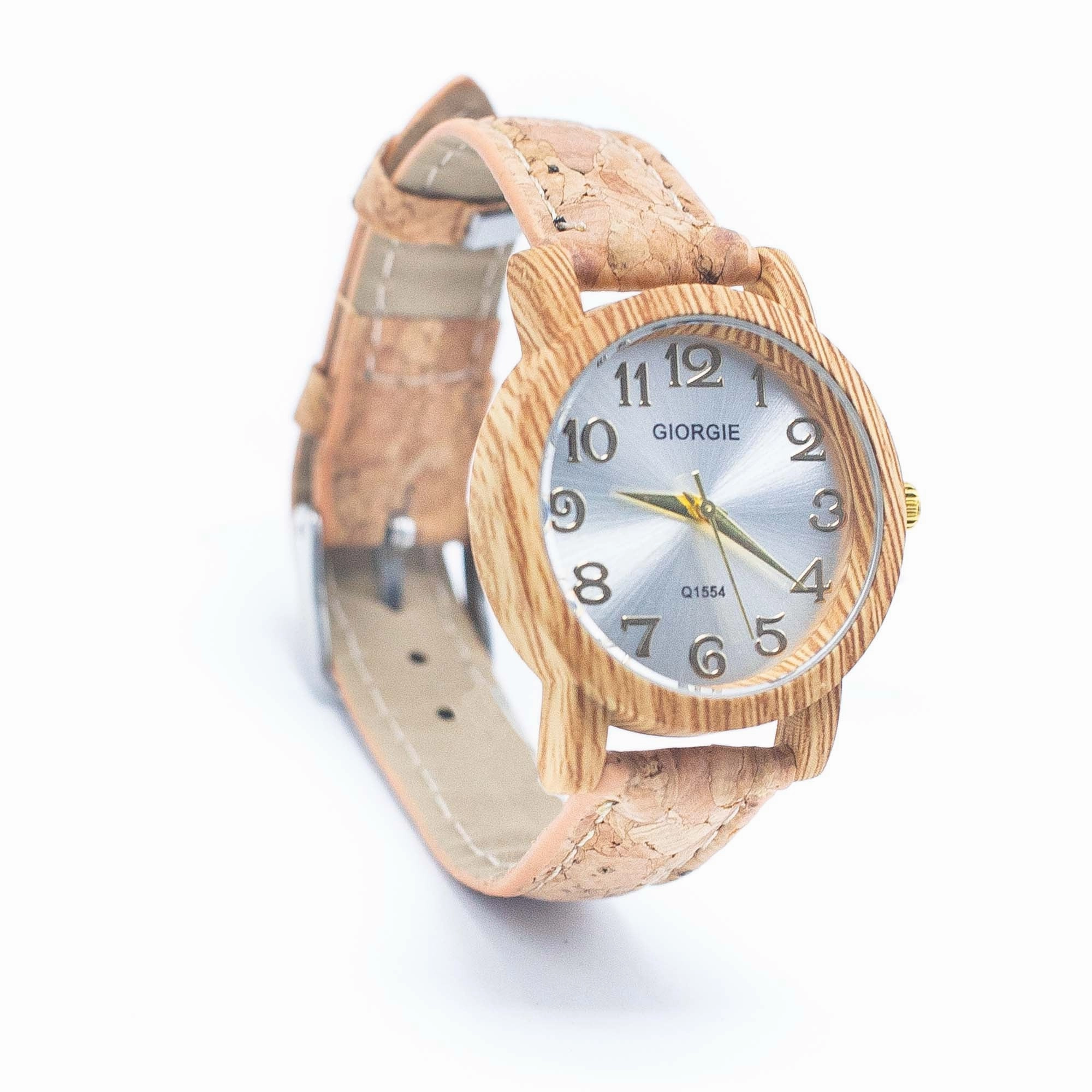Stylish Casual Watch with Natural Cork Watch Strap WA-393without box