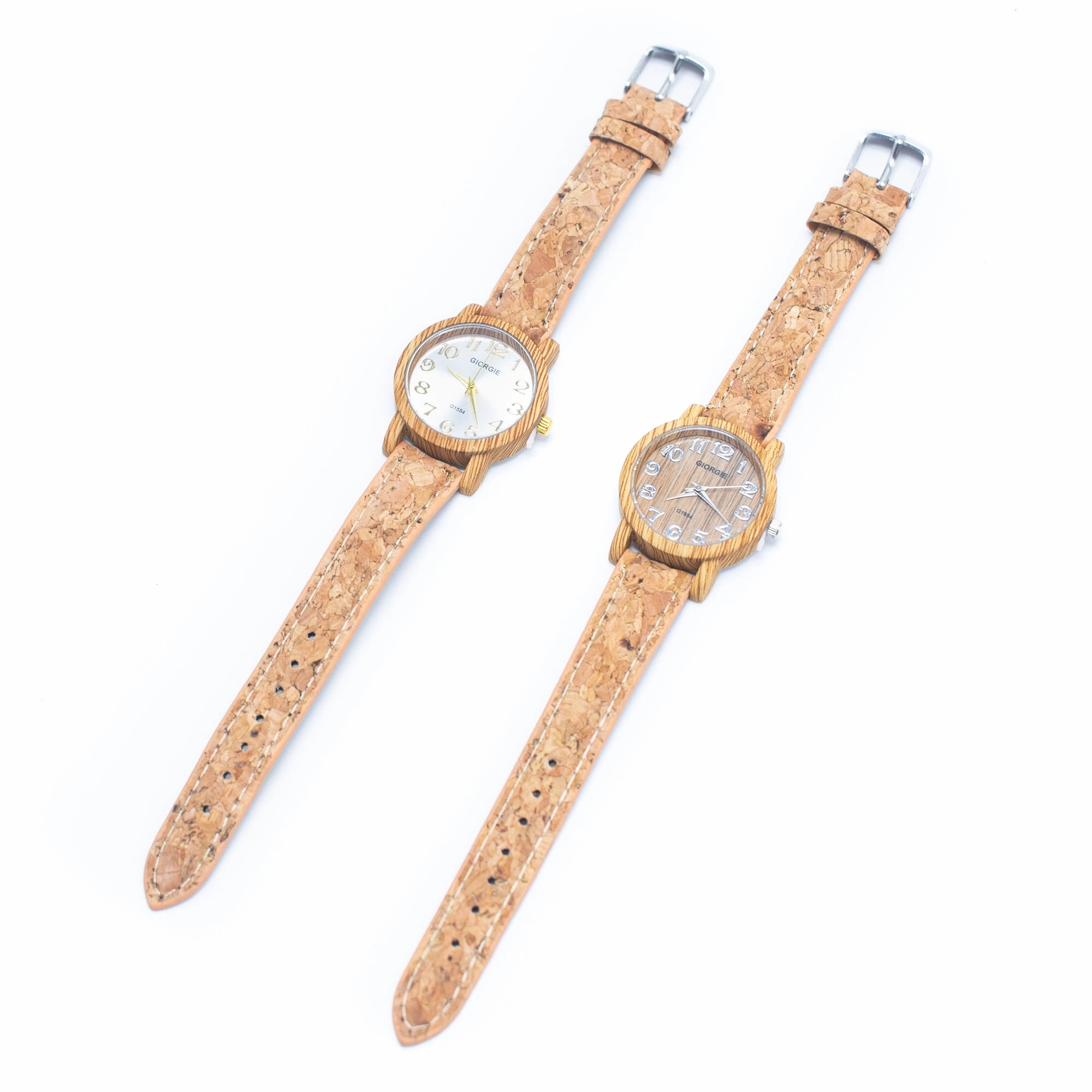 Stylish Casual Watch with Natural Cork Watch Strap WA-393without box