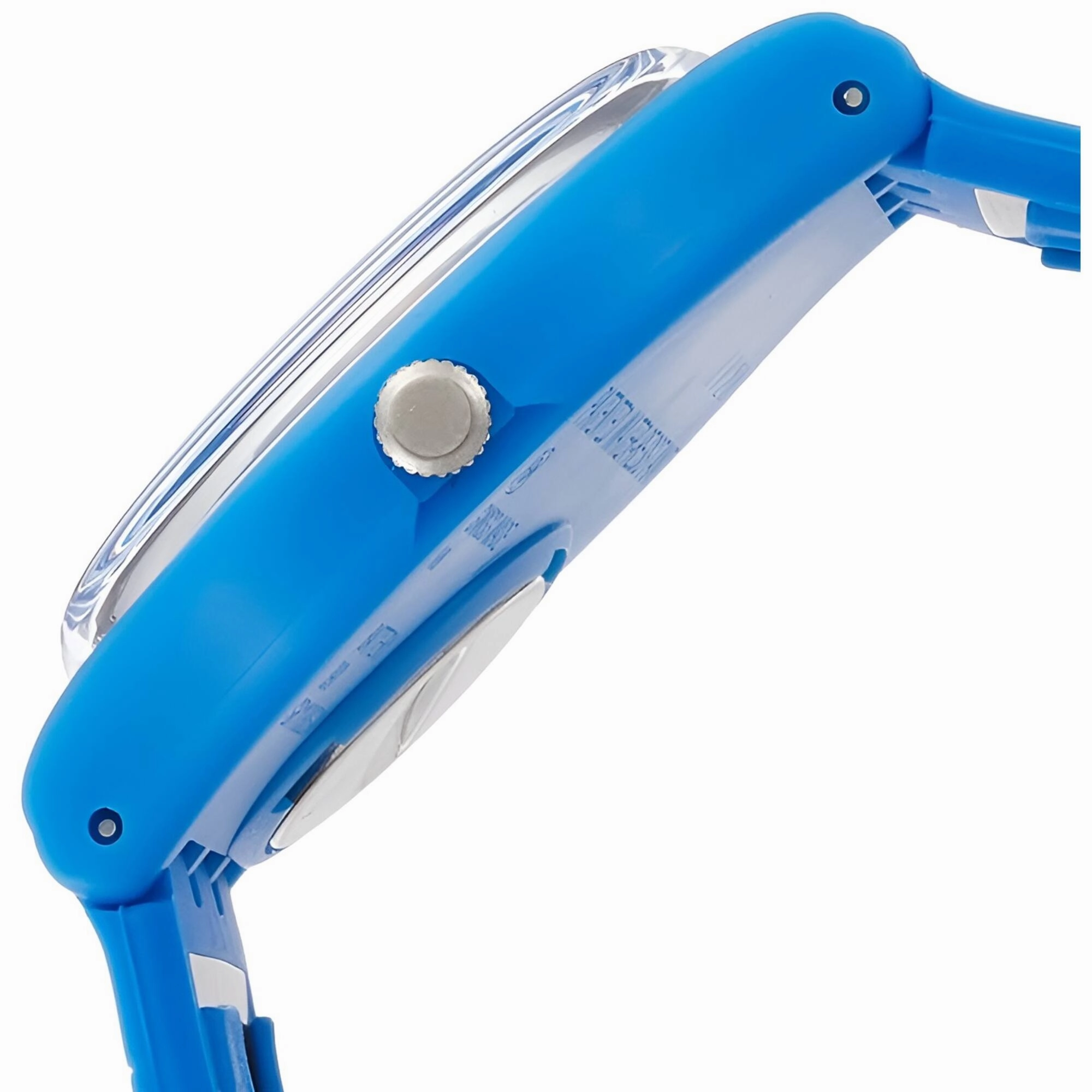 Swatch Women's Watch - Pepeblu Blue Silicone Covered Expansion Bracelet | GN251A