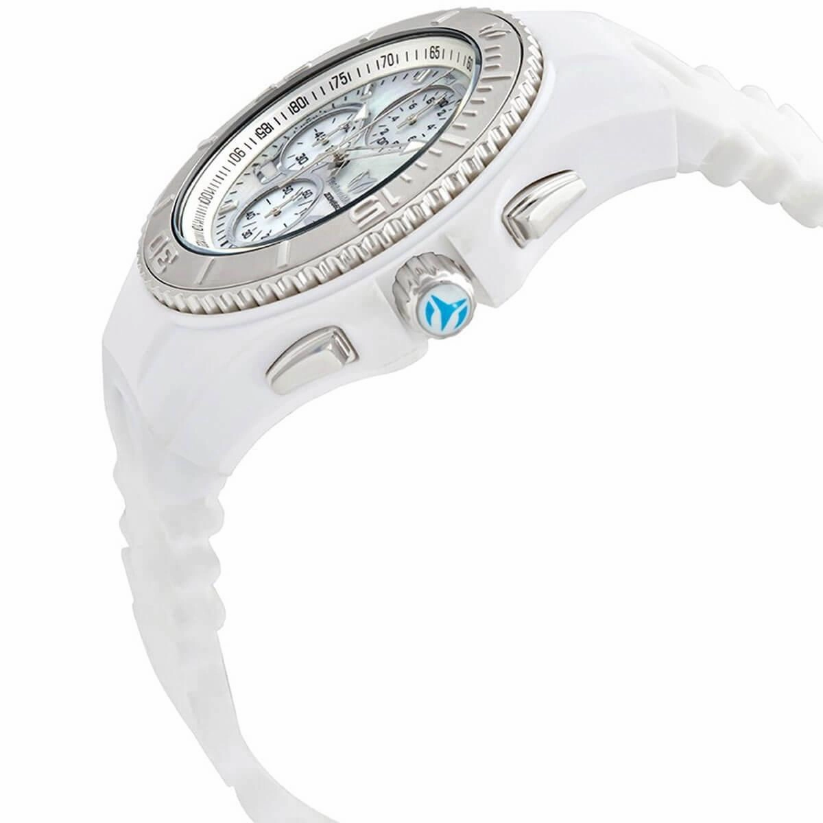 Technomarine Men's Chrono Watch - Cruise JellyFish Silver Tone Bezel Strap | TM-115356