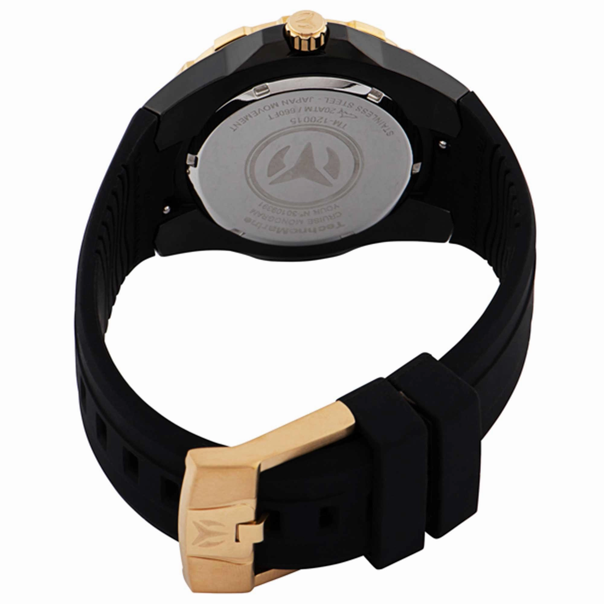 Technomarine Men's Quartz Watch - Cruise Black MOP Dial Rubber Strap | TM-120015