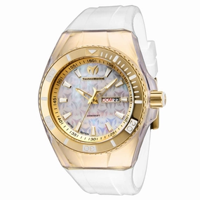 Technomarine Men's Quartz Watch - Cruise Monogram White Dial Rubber Strap | TM-115373