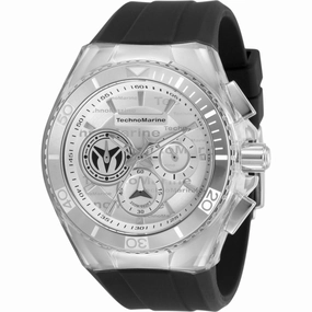 Technomarine Men's Watch - Cruise California Chrono Black Silicone Strap | TM-118122