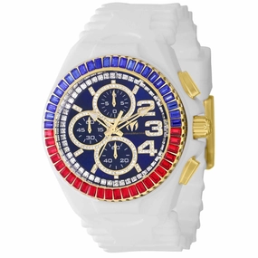 Technomarine Men's Watch - Cruise Chronograph Blue Dial Crystal Strap | TM-121189