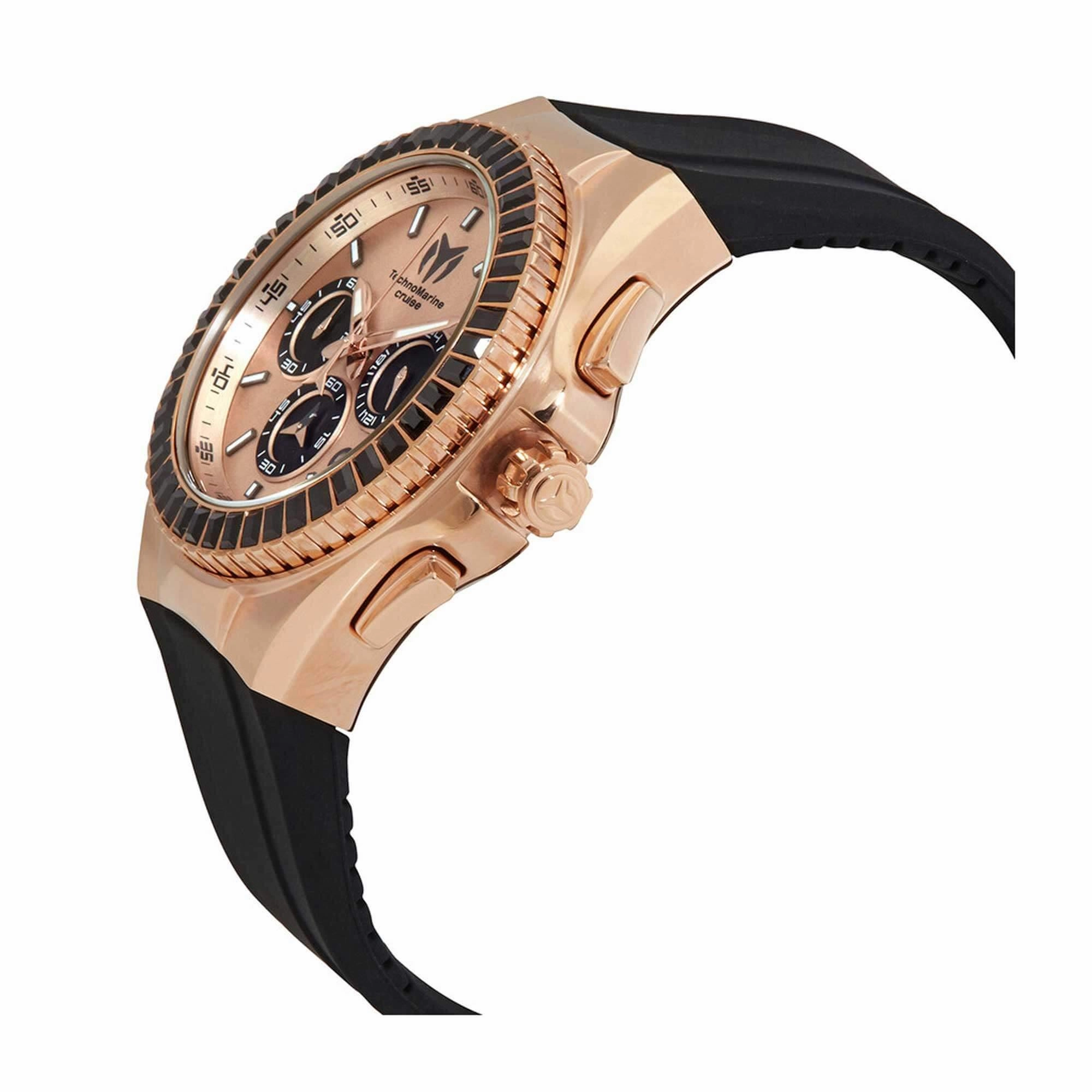Technomarine Men's Watch - Cruise Chronograph Rose Gold and Black Dial | TM-121145