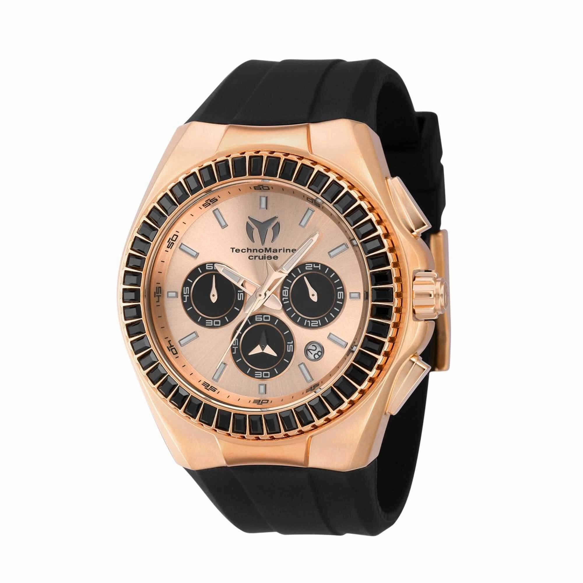 Technomarine Men's Watch - Cruise Chronograph Rose Gold and Black Dial | TM-121145