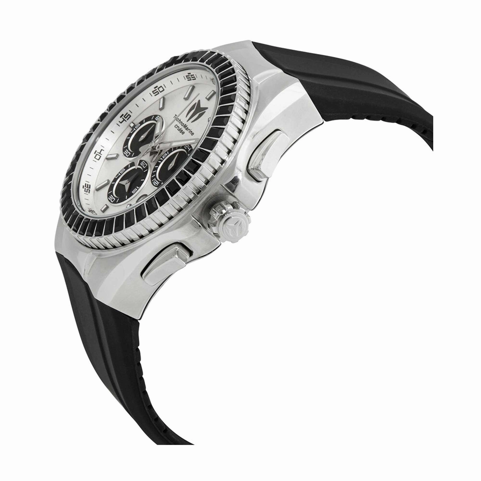 Technomarine Men's Watch - Cruise Chronograph Silver Tone and Black Dial | TM-121143