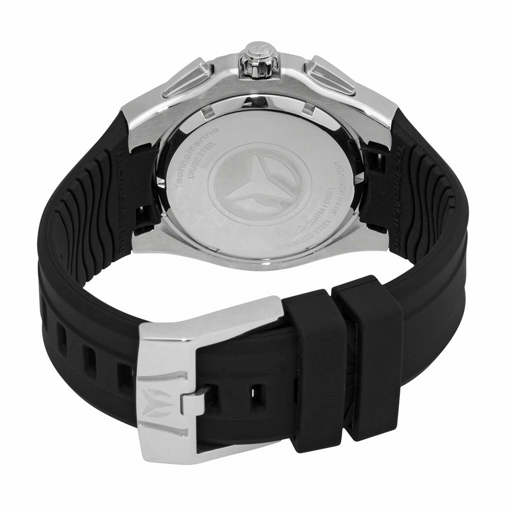 Technomarine Men's Watch - Cruise Chronograph Silver Tone and Black Dial | TM-121143