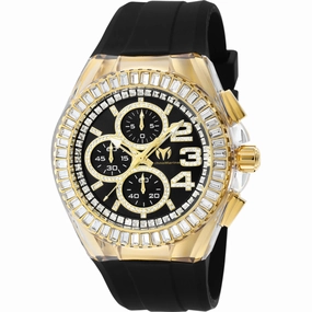 Technomarine Men's Watch - Cruise Glitz Chrono Crystal Black Dial Strap | TM-121011