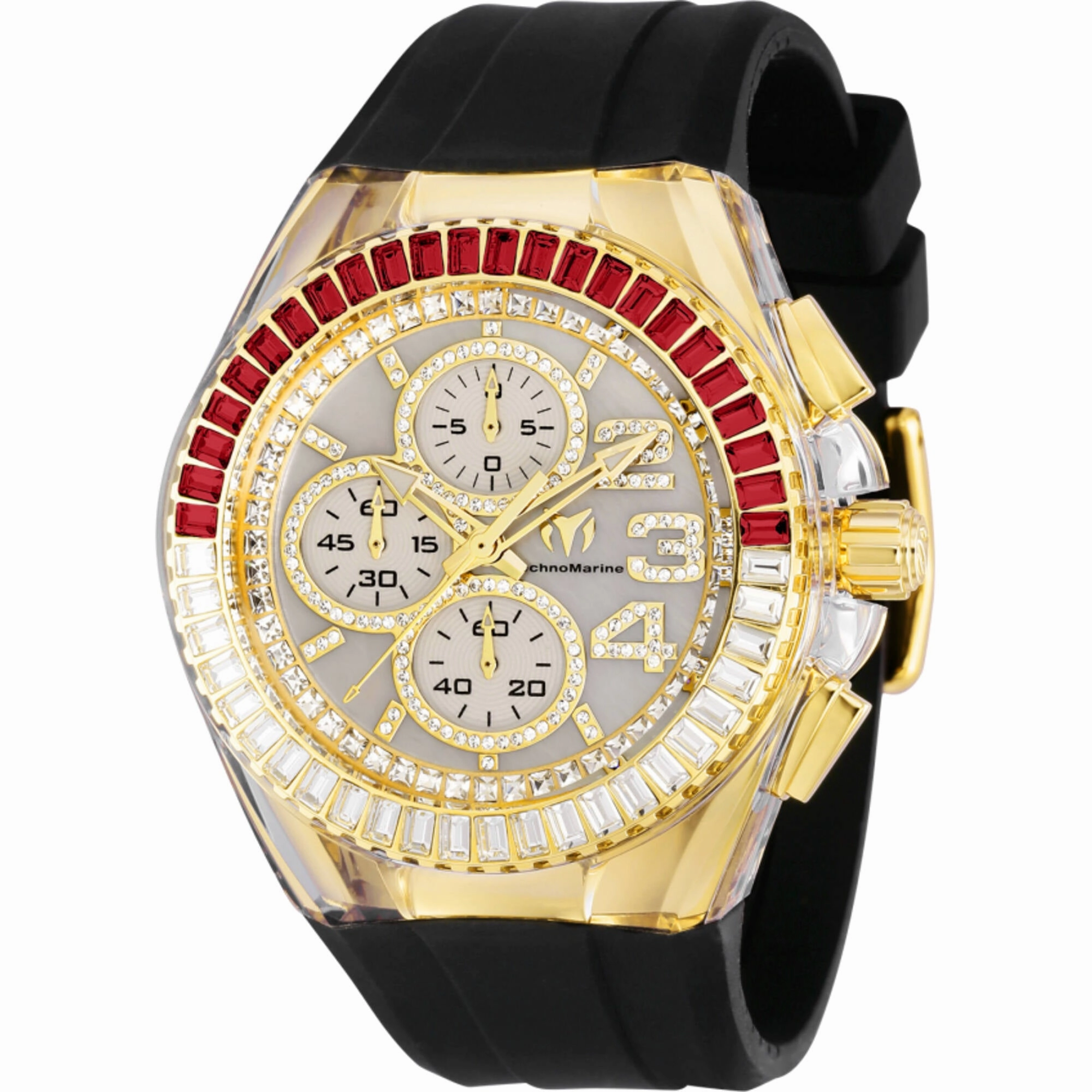 Technomarine Men's Watch - Cruise Glitz Chrono Gold and White Mop Dial | TM-121031