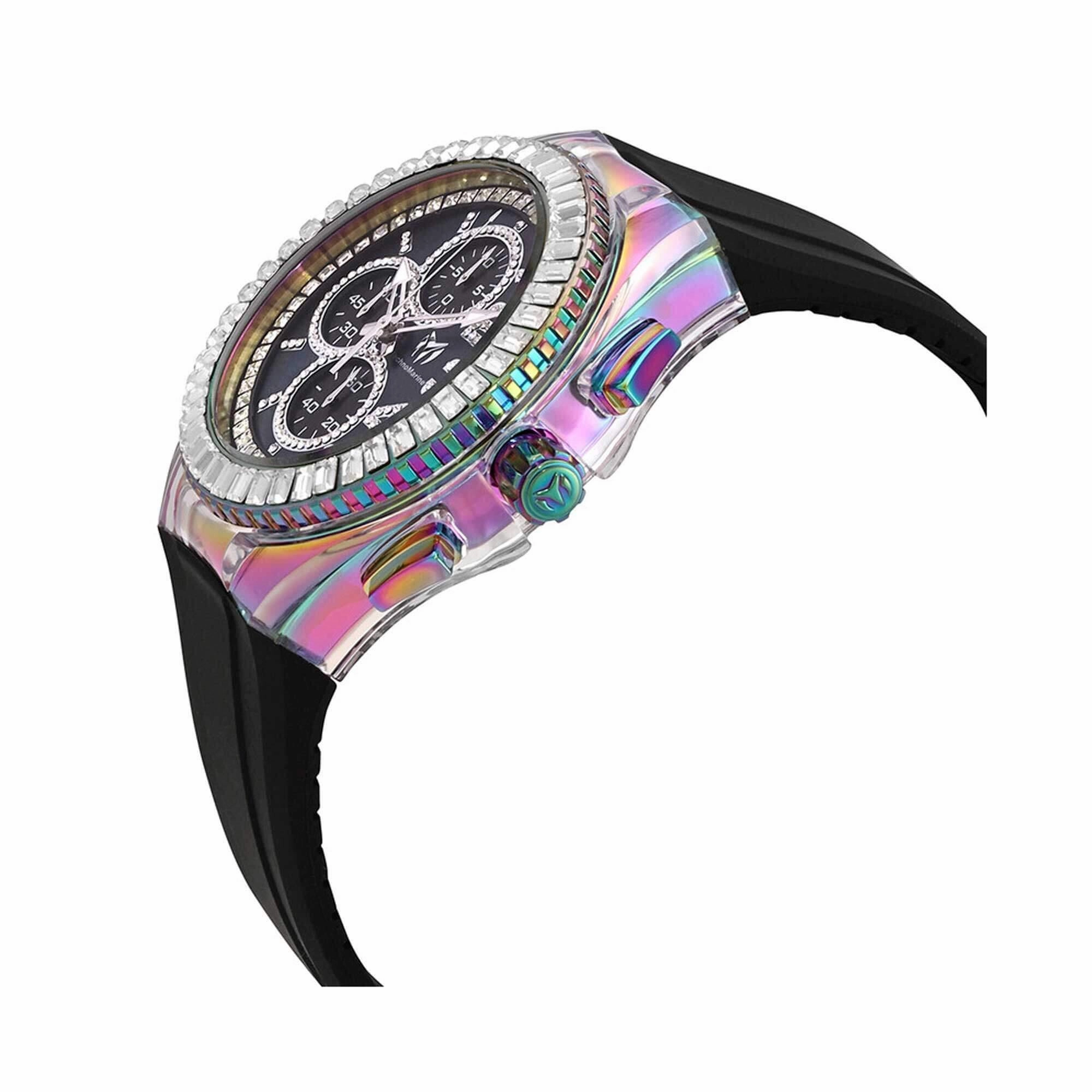Technomarine Men's Watch - Cruise Glitz Chrono MOP Dial Silicone Strap | TM-121033