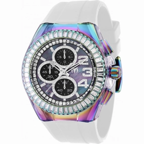 Technomarine Men's Watch - Cruise Glitz Chrono Silver and Black Mop Dial | TM-121034