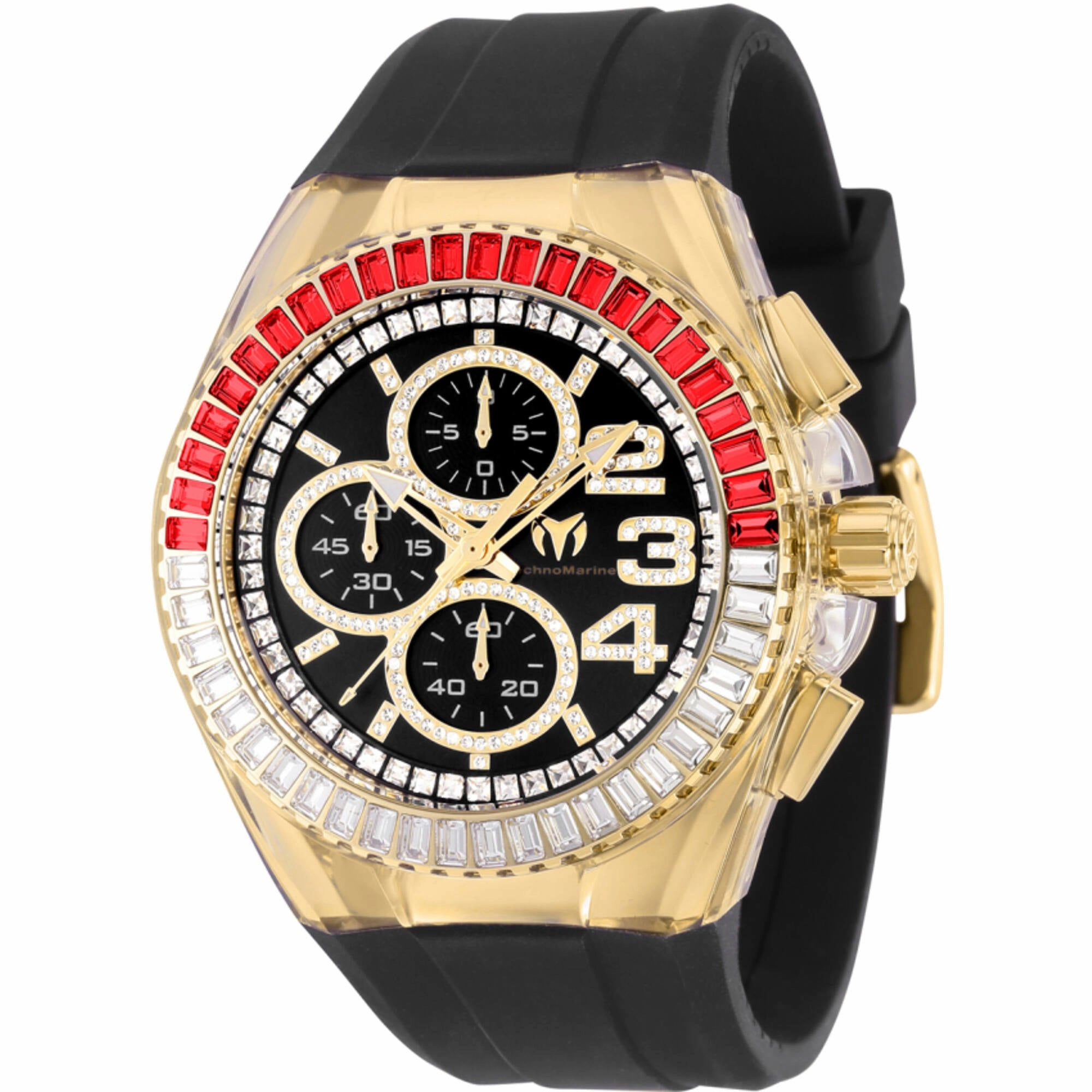 Technomarine Men's Watch - Cruise Glitz Chronograph Black and Gold Dial | TM-121017