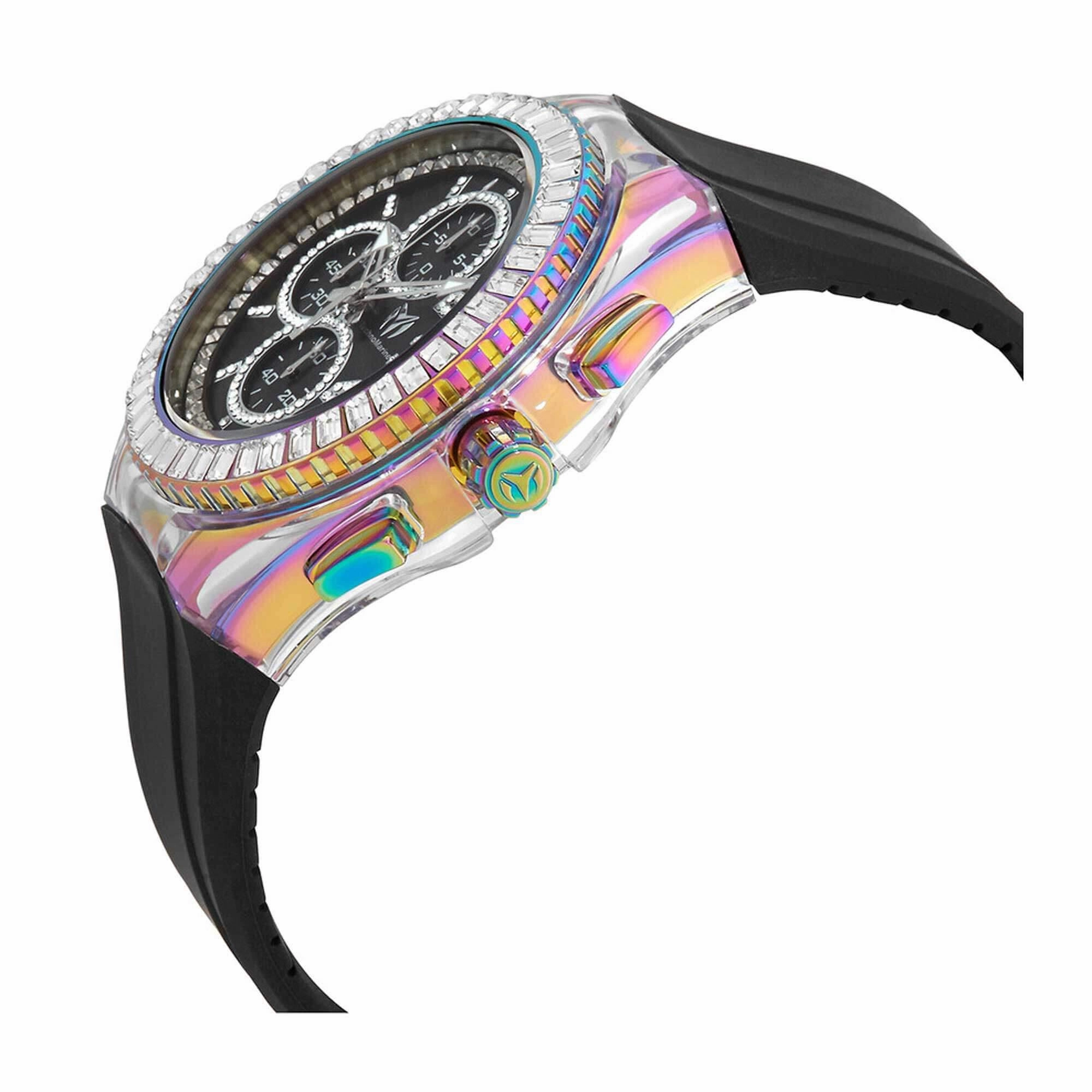 Technomarine Men's Watch - Cruise Glitz Chronograph Strap Iridescent Case | TM-121020