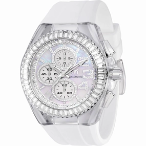 Technomarine Men's Watch - Cruise Glitz Chronograph White Silicone Strap | TM-121024