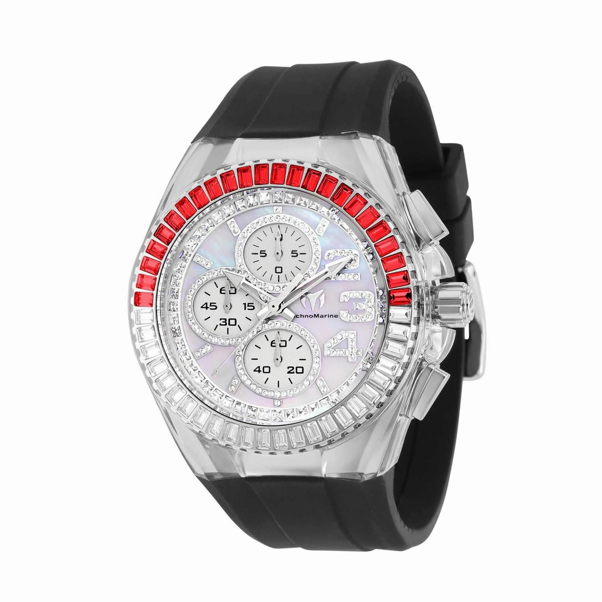 Technomarine Men's Watch - Cruise Glitz White Mother of Pearl Dial Strap | TM-121025
