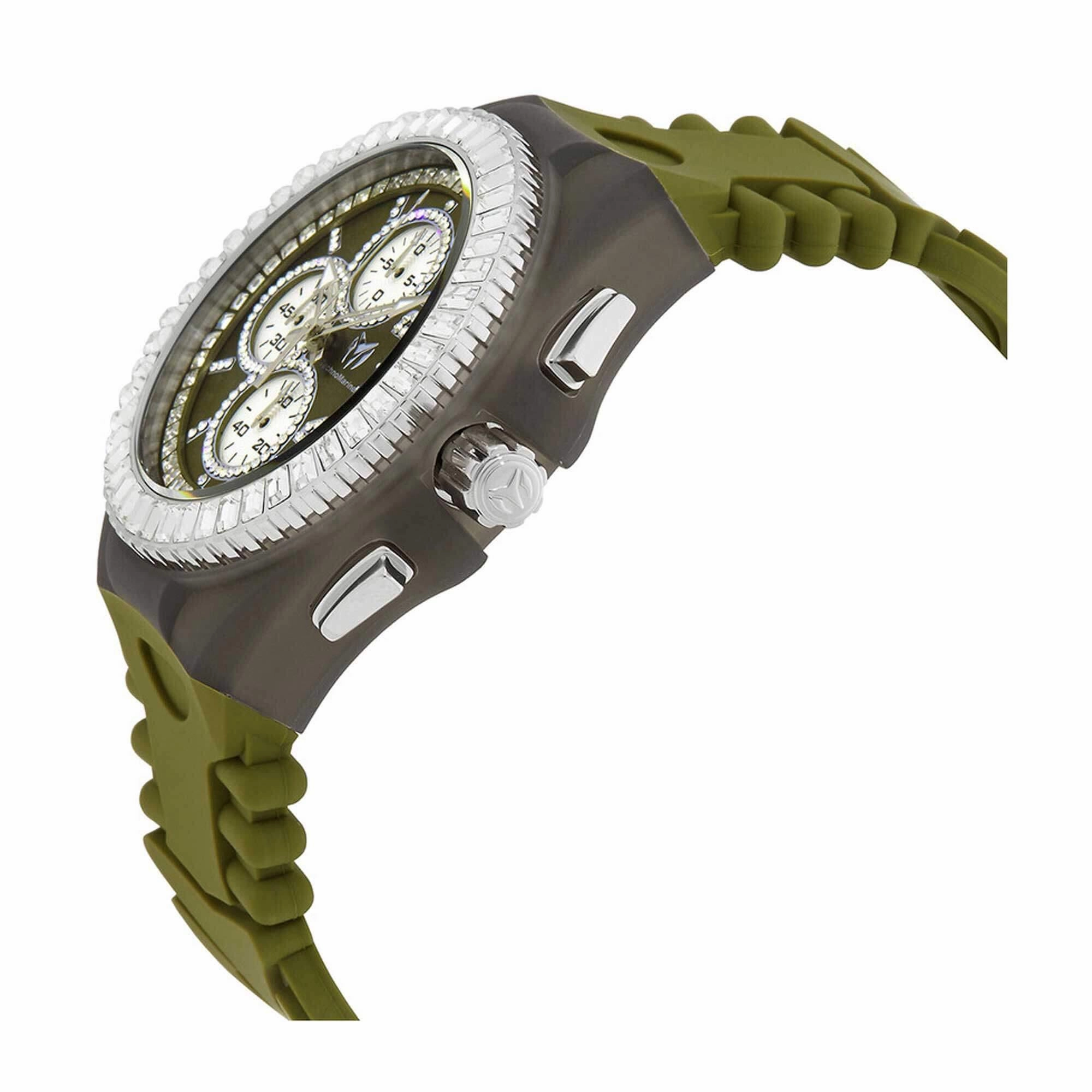 Technomarine Men's Watch - Cruise Jellyfish Chrono Green and White Dial | TM-121183